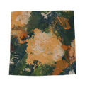 Silk Scarf Bandana - "Yellow Flowers" Abstract Print - 29 x 29in Square